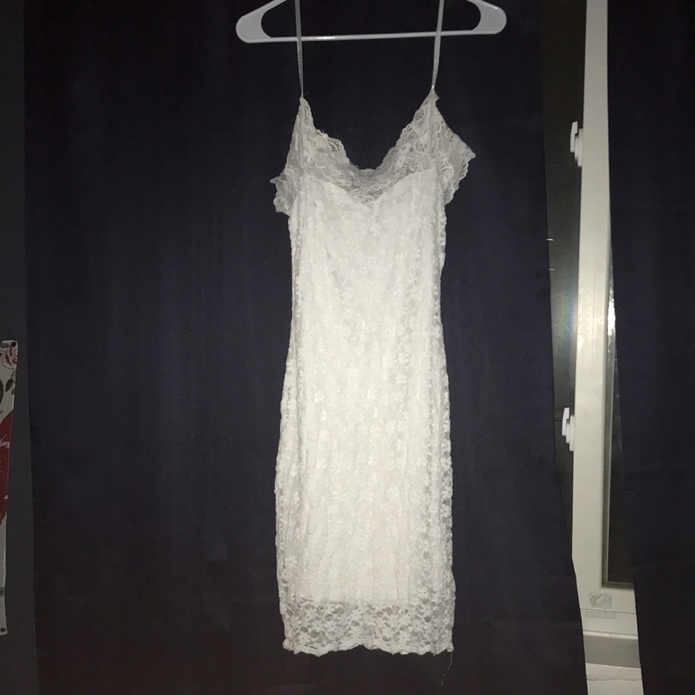 White lace dress